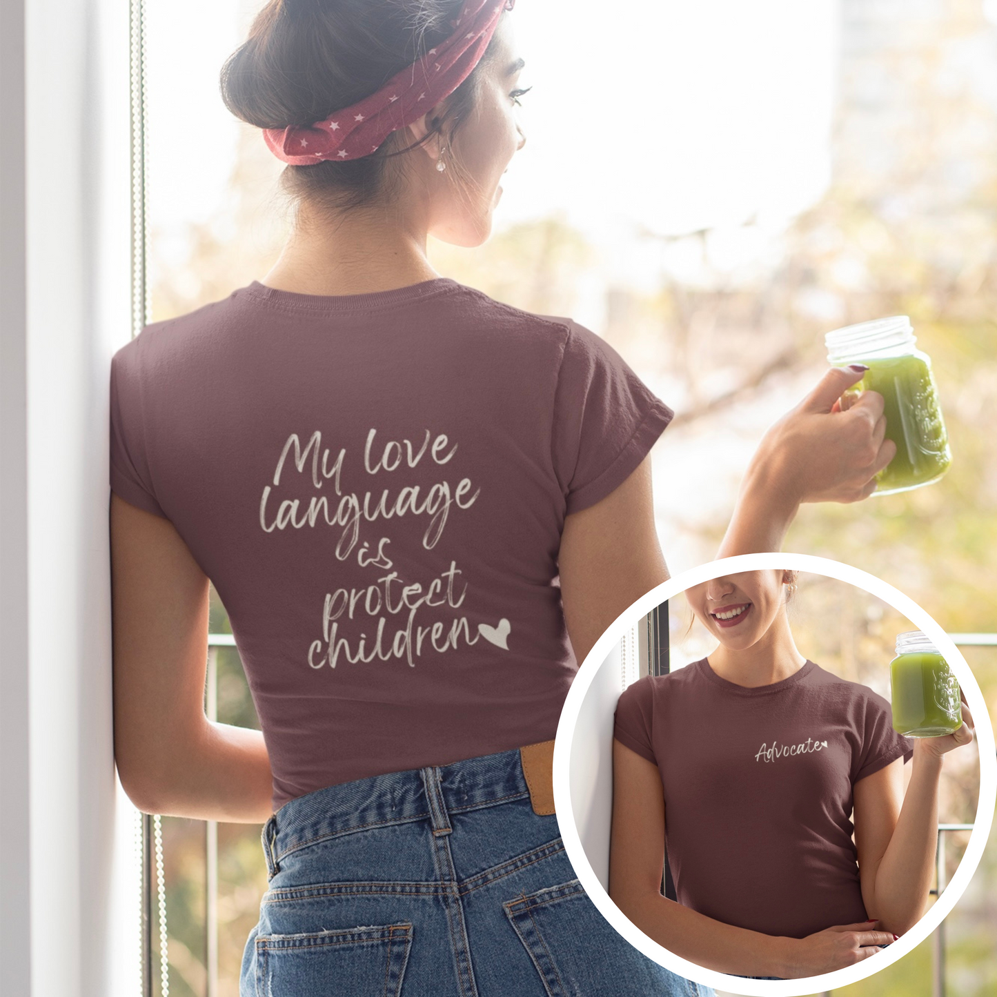 Advocate Love Language Heart Tee
