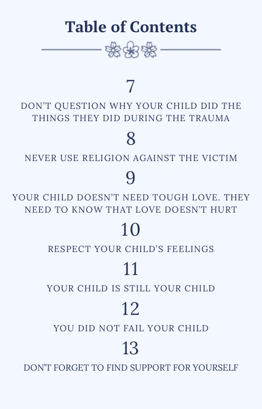 13 Tips For Parents And Caregivers On How To Truly Support Survivors Ebook