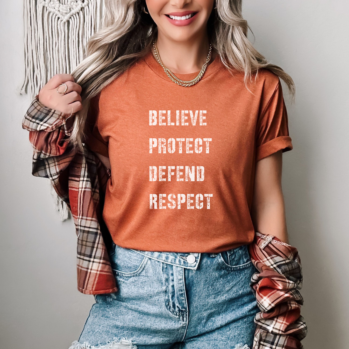 Believe Protect Defend Respect Tee