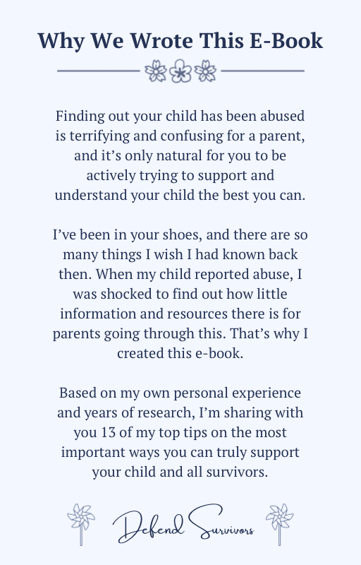 13 Tips For Parents And Caregivers On How To Truly Support Survivors Ebook