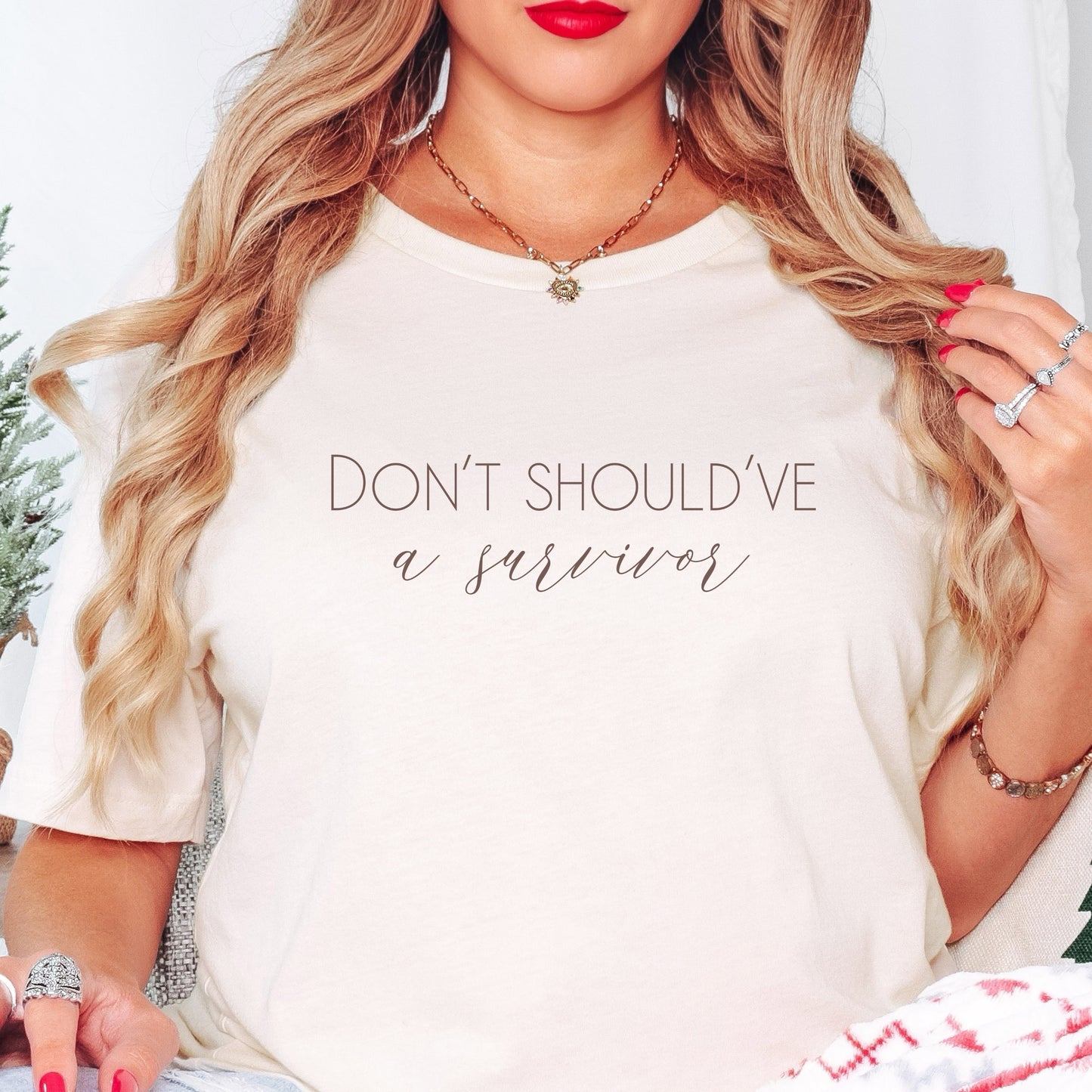 The bold and impactful slogan, "Don't Should've A Survivor," sends a clear message against the harmful practice of victim blaming. By wearing this shirt, you become an advocate for change, contributing to a culture of empathy, understanding, and respect. Perfect for survivors of abuse and trauma, victim advocates, and mental health advocates.