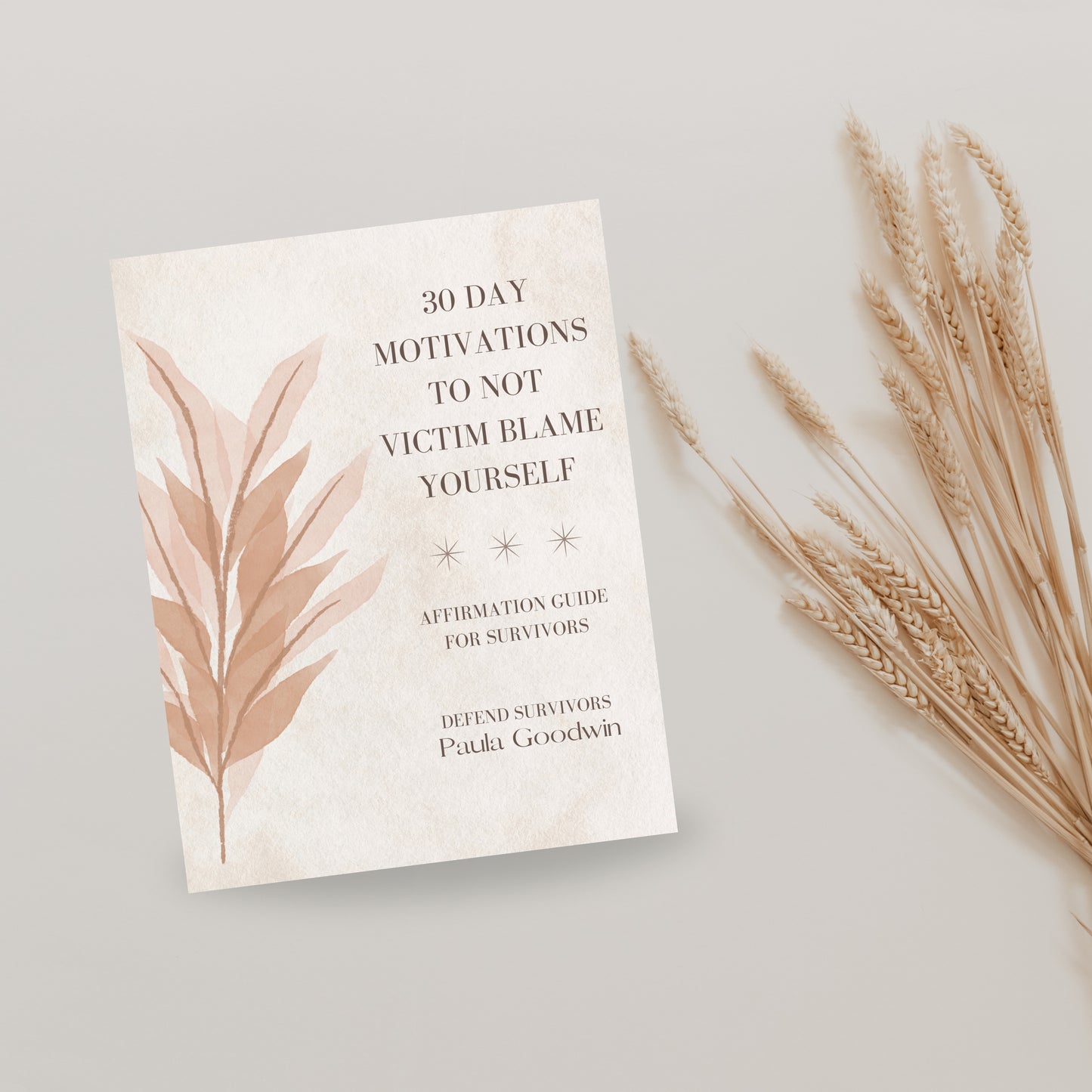 This '30 Day Motivations To Not Victim Blame Yourself’ Ebook written by Paula Goodwin with Defend Survivors is a lovingly crafted guide written to support survivors like you on your healing journey. It's designed to counteract the damaging narratives of victim-blaming culture with affirmations that address common struggles such as self-doubt, forgiveness, self-worth, healing, belief, faith, and love.