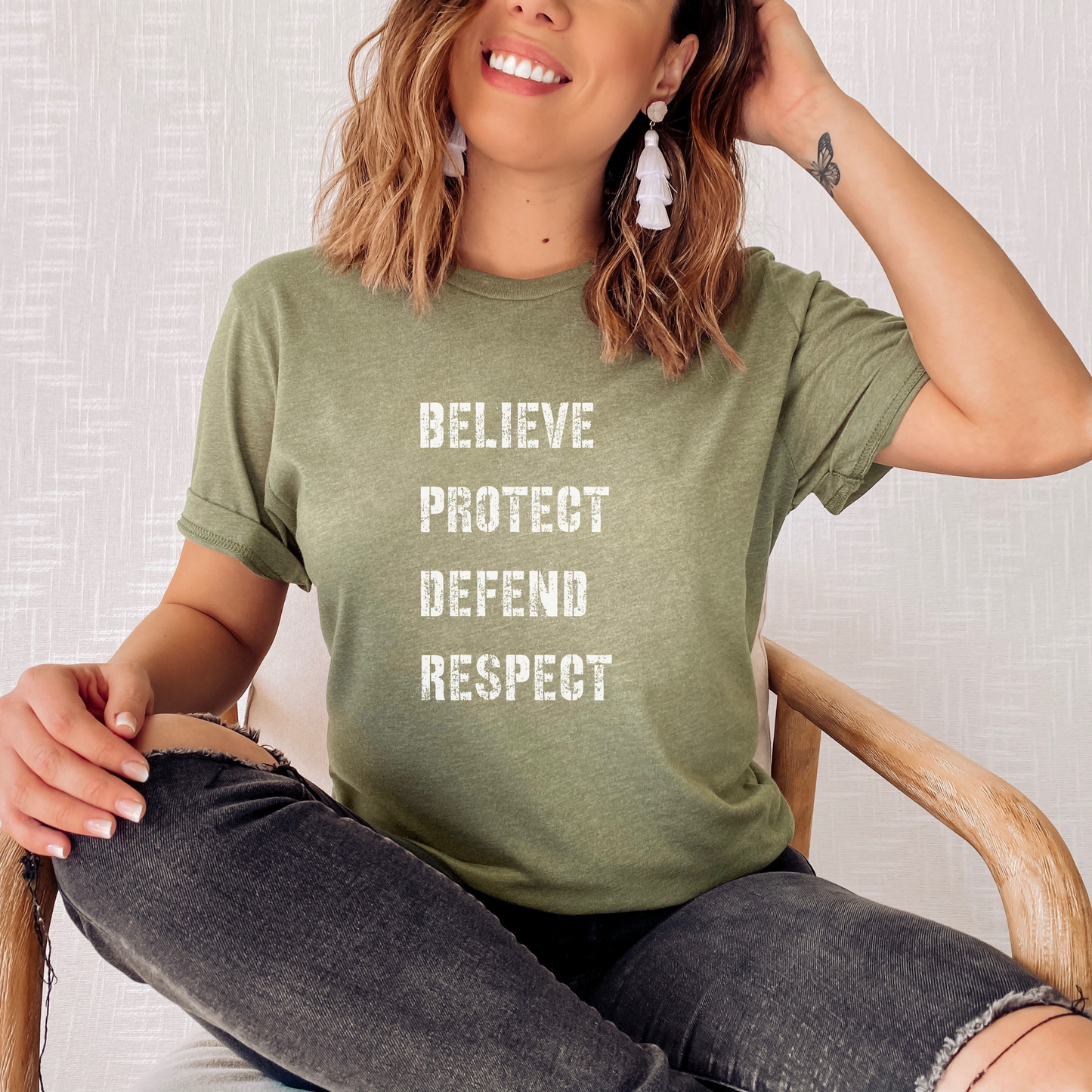 Believe Protect Defend Respect Tee