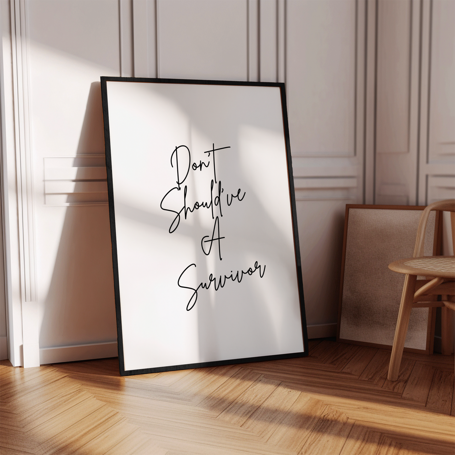 Don’t Shoud’ve A Survivor Wall Art Print Digital Download Affirmation Poster. Gift For Advocate. Believe Survivors Typography Trendy Art Print. Mental Health Dopamine Decor. Empowering Dorm Poster. Victim Advocate Office Art.