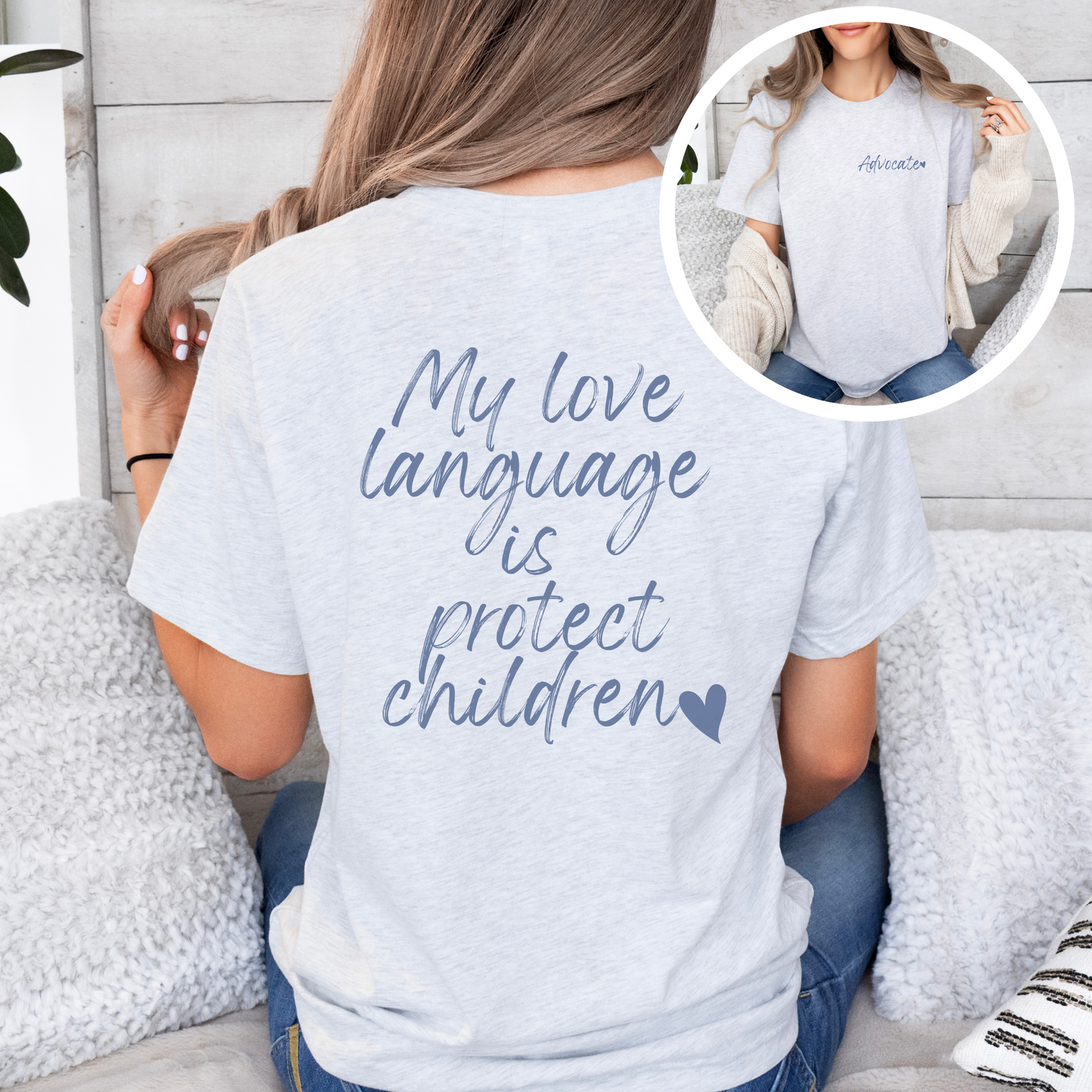 Advocate Love Language Heart Tee