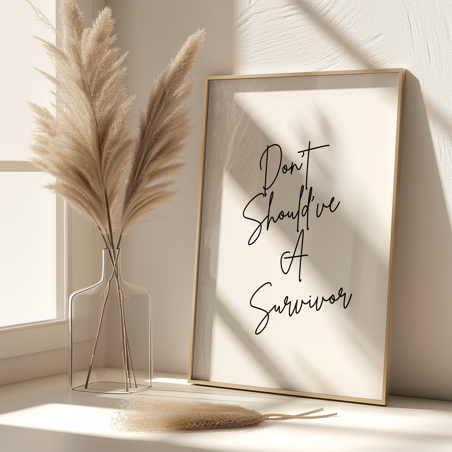Don’t Shoud’ve A Survivor Wall Art Print Digital Download Affirmation Poster. Gift For Advocate. Believe Survivors Typography Trendy Art Print. Mental Health Dopamine Decor. Empowering Dorm Poster. Victim Advocate Office Art.