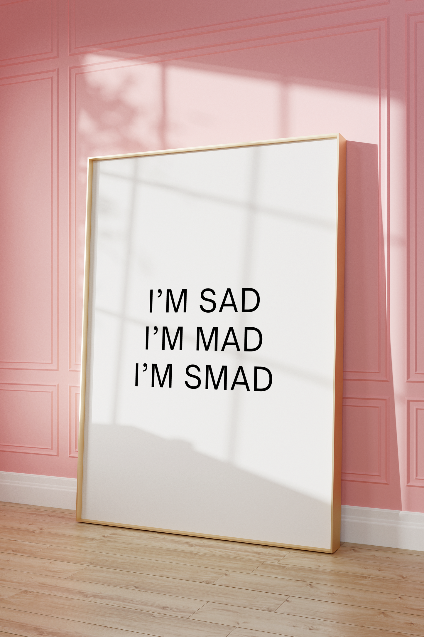 Im Sad Im Mad Im Smad Empowering Mental Health Typography Wall Art Digital Download, Women Empowerment Print Gift, Female Rage Poster, Feminist Empower Women Home and Office Decor Advocate Gift, Mom Gift, Advocacy Dorm Decor, Feelings Matter