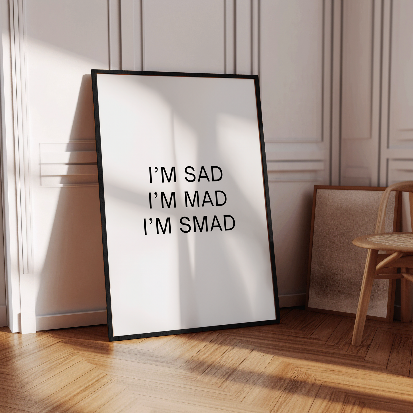 Im Sad Im Mad Im Smad Empowering Mental Health Typography Wall Art Digital Download, Women Empowerment Print Gift, Female Rage Poster, Feminist Empower Women Home and Office Decor Advocate Gift, Mom Gift, Advocacy Dorm Decor, Feelings Matter