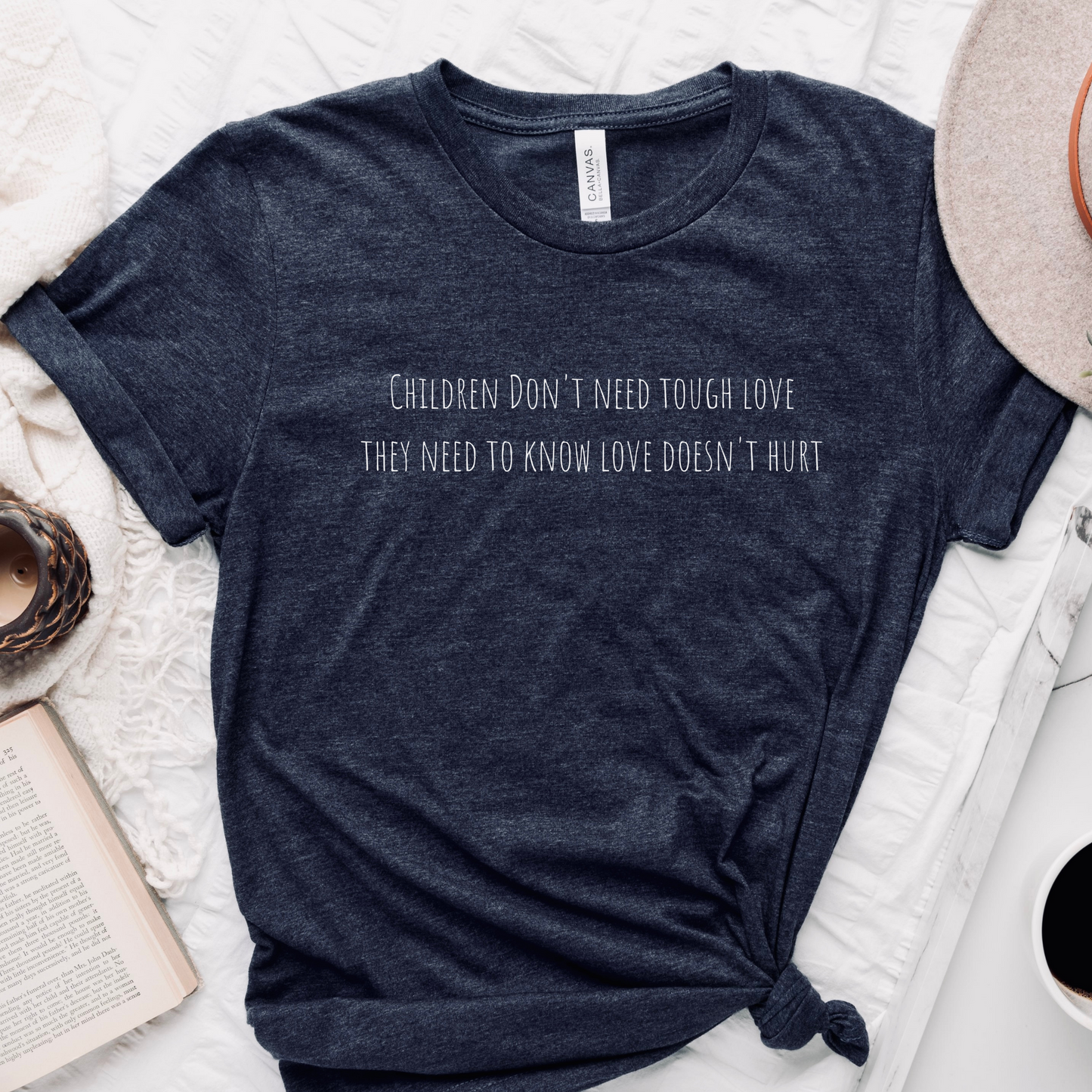 Child Advocacy T-Shirt (Heather Navy)