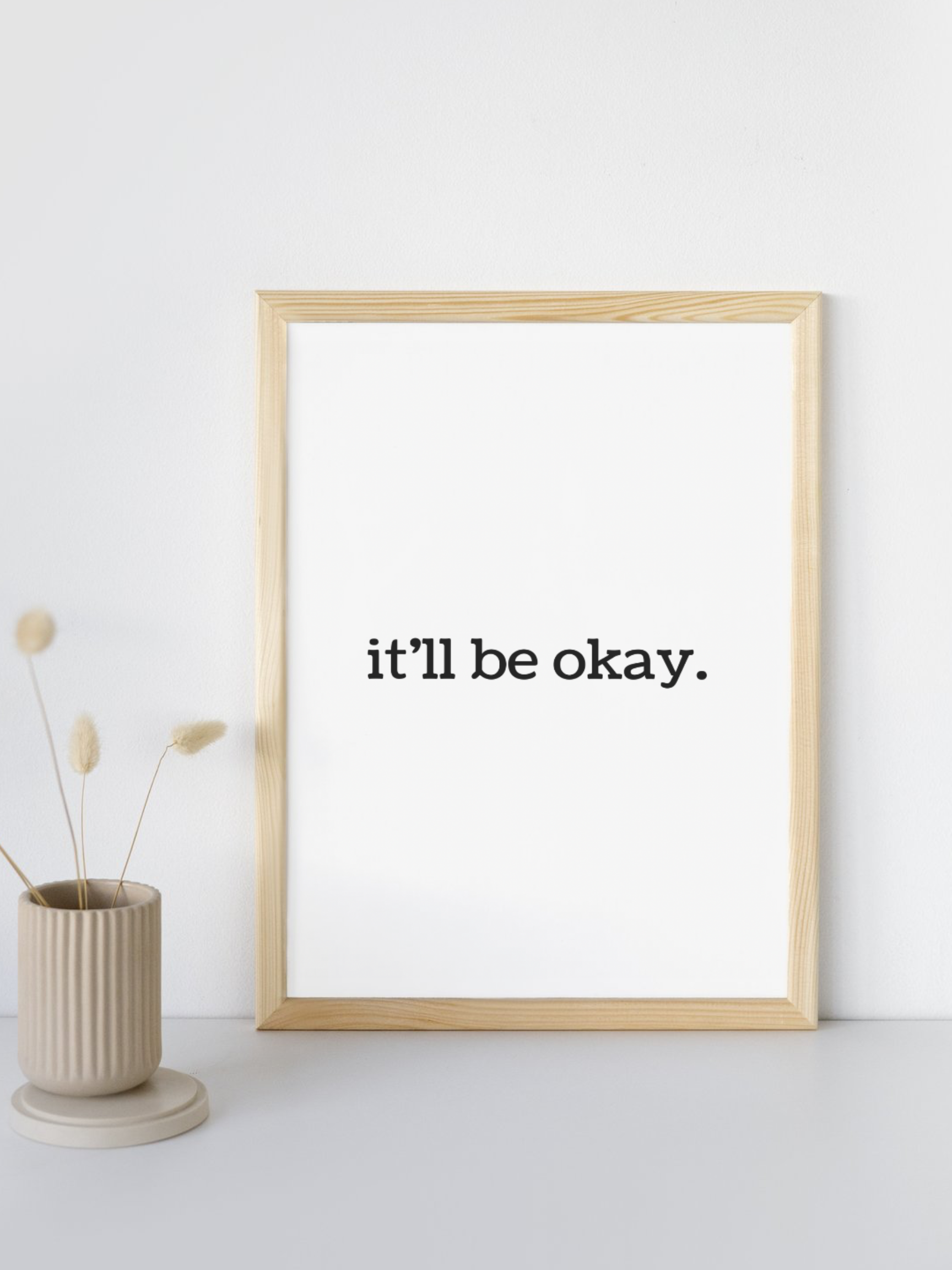 It’ll Be Okay Wall Art Print Digital Download Affirmation Poster. Gift For Advocate. Support Survivors Typography Trendy Art Print. Mental Health Dopamine Decor. Empowering Dorm Poster. Victim Advocate Office Art.