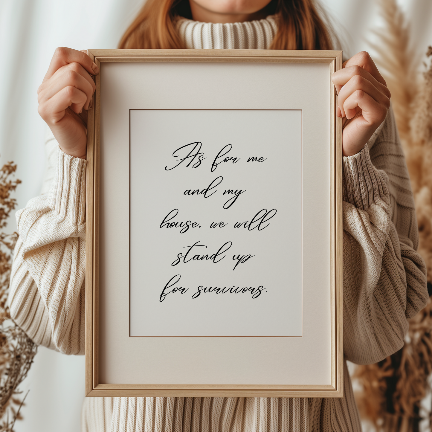 As For Me Wall Art Digital Download