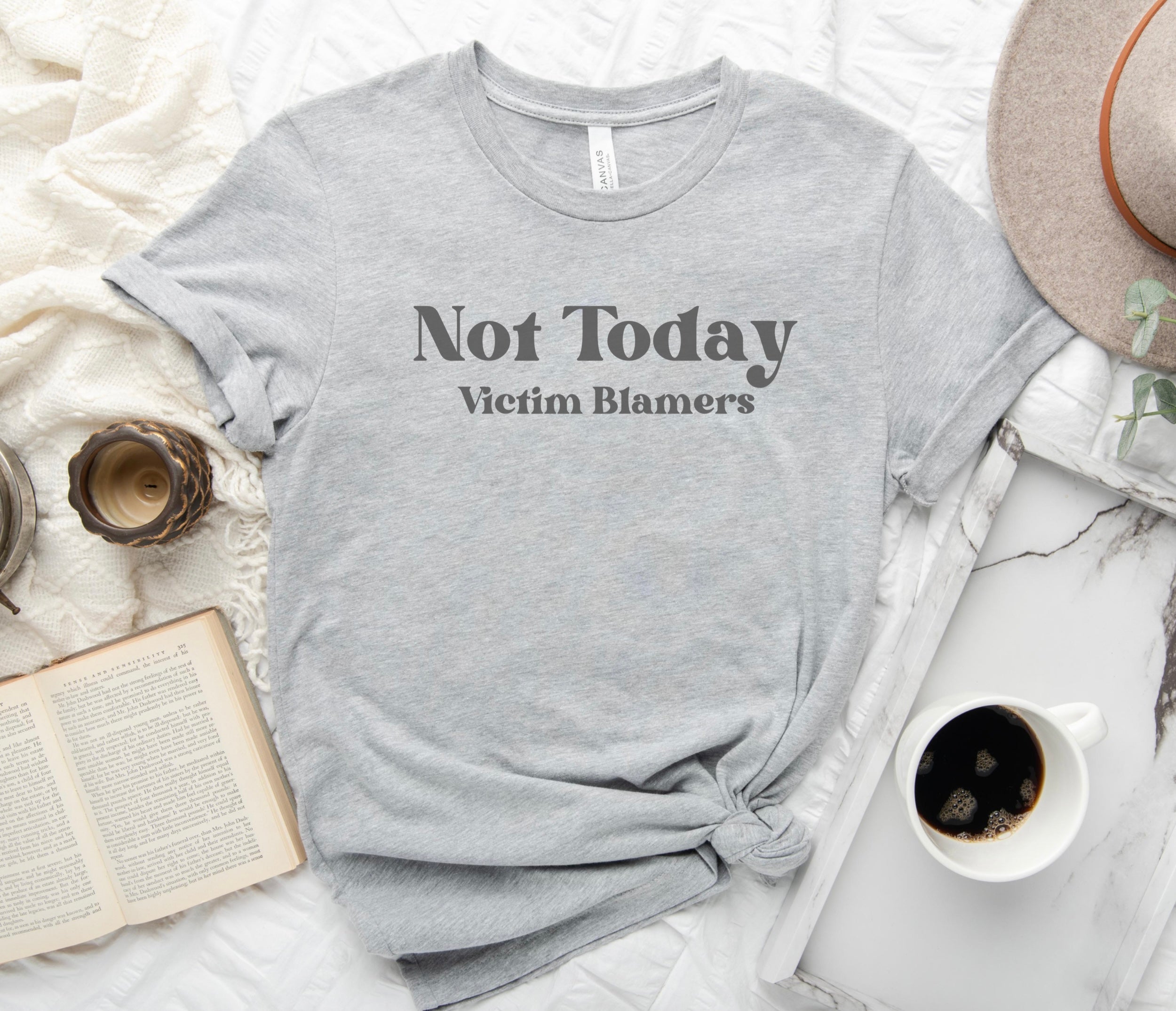 Not Today Athletic Heather Gray T-Shirt