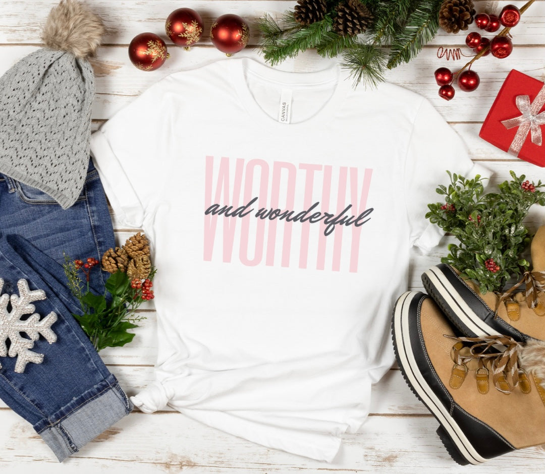 Worthy and Wonderful Empowering Gift Tee