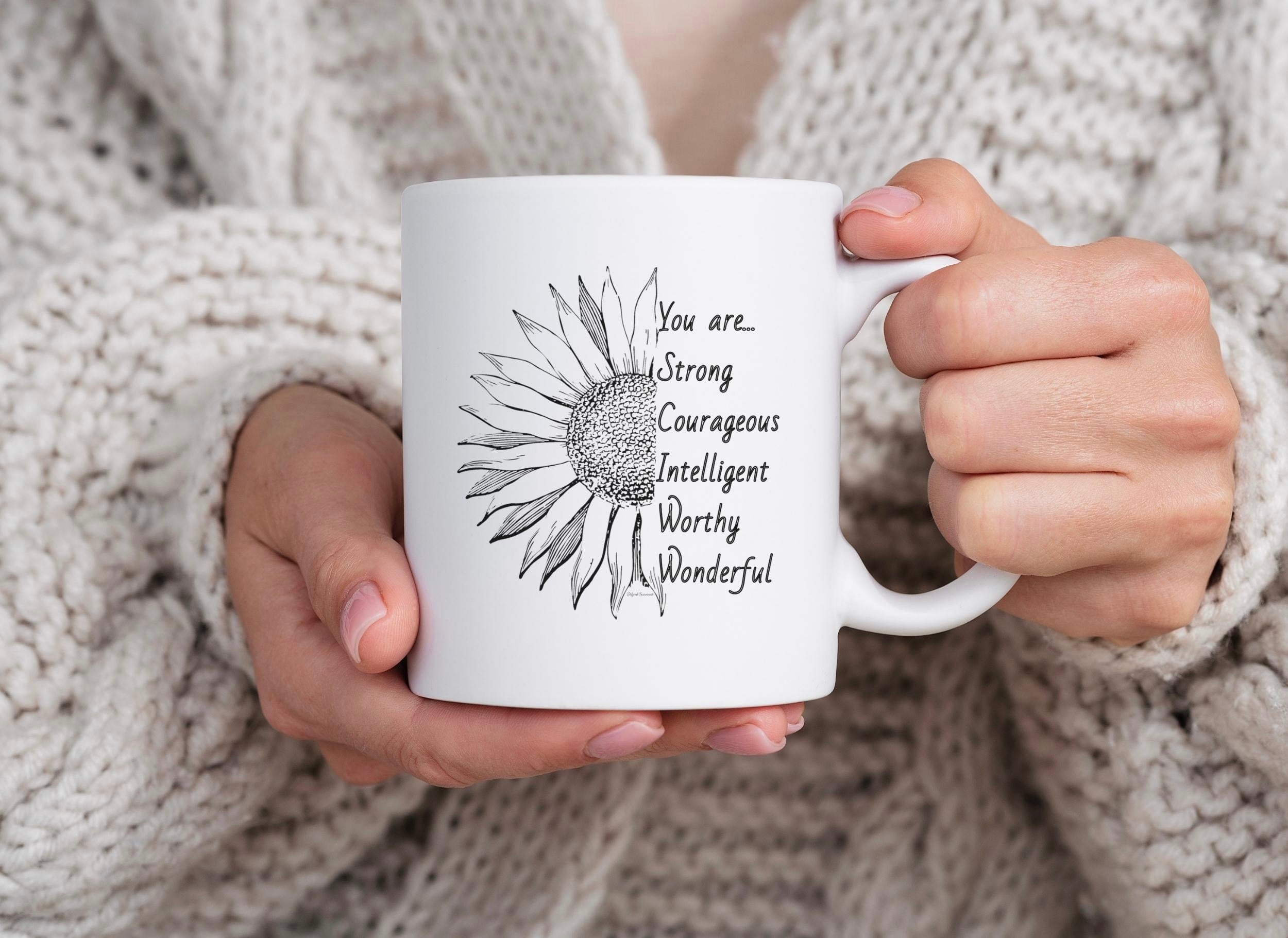 Worthy Sunflower Mug